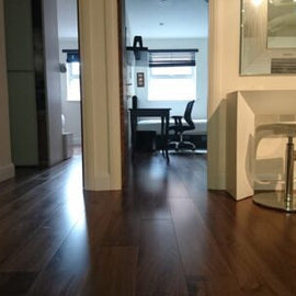 Engineered Flooring - Walnut Lacquered box