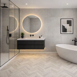 Limoncello Vinyl Herringbone